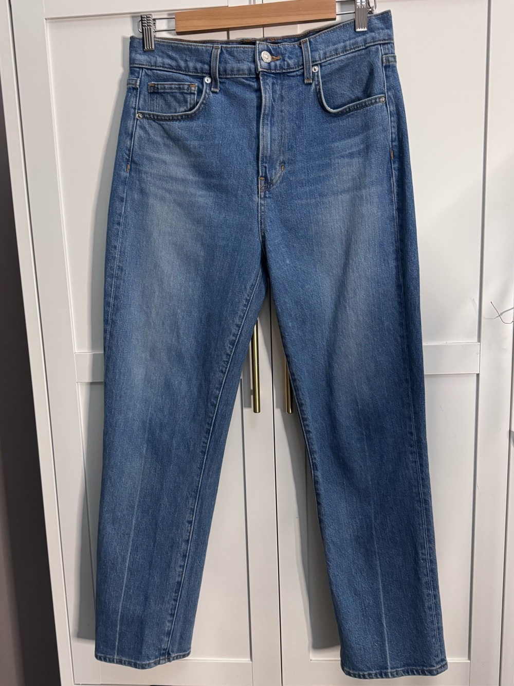 Veronica Beard Jeans Women 28 Beacon Denim High Rise Joey Straight Leg MadeinUSA